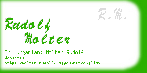 rudolf molter business card